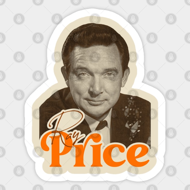 Ray Price // Classic Country Profile Icon Tribute Sticker by darklordpug